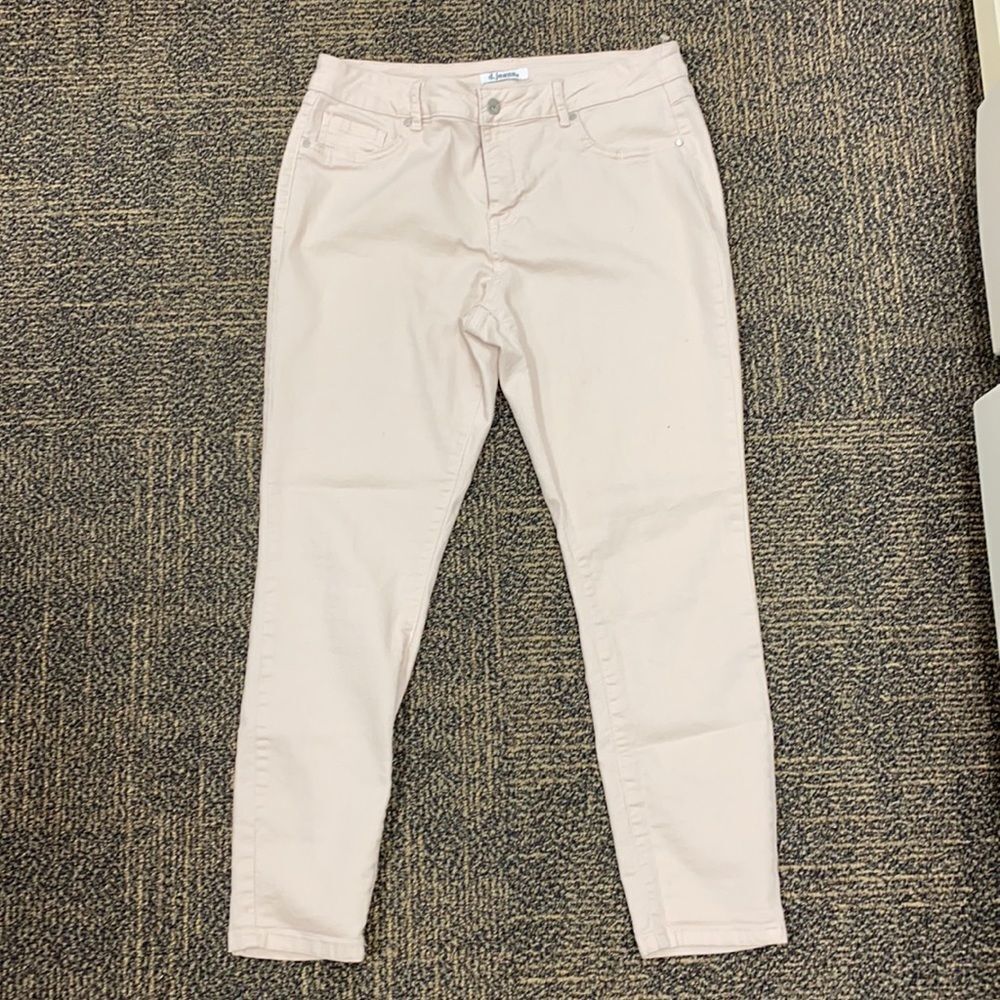 D. jeans soft pink cropped skinny jeans